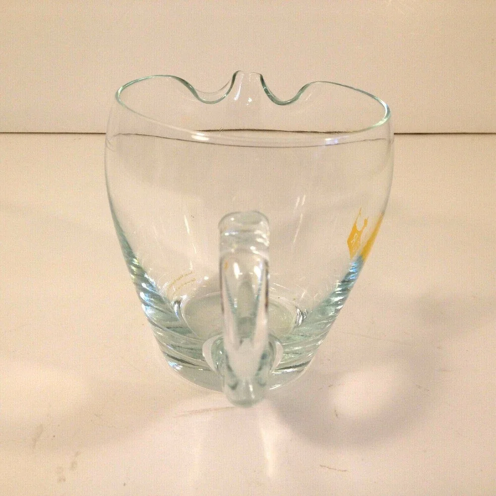 Chivas Regal Logo Round Swirl Glass Pouring Pitcher 4.25